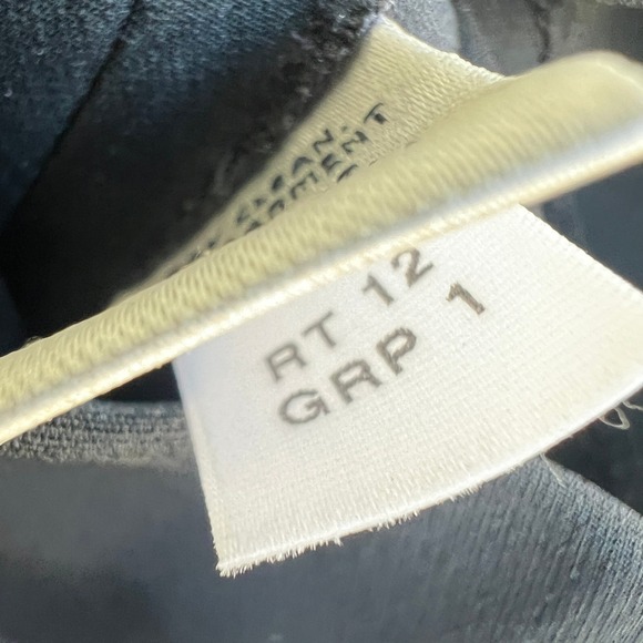 St John Couture Black Ruched Satin Waist Evening Trousers Dress Pants Wos 10 - Picture 10 of 10